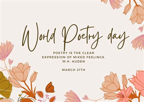 WORLD POETRY DAY