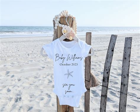 Beach Pregnancy Announcement pregnancy Announcement Summer Ocean Baby ...