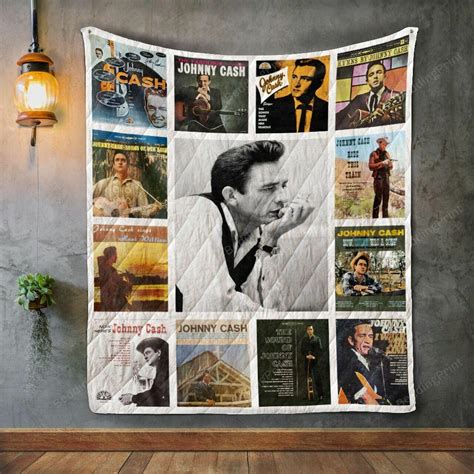 Johnny Cash Album Covers Quilt Blanket - Dreamrooma