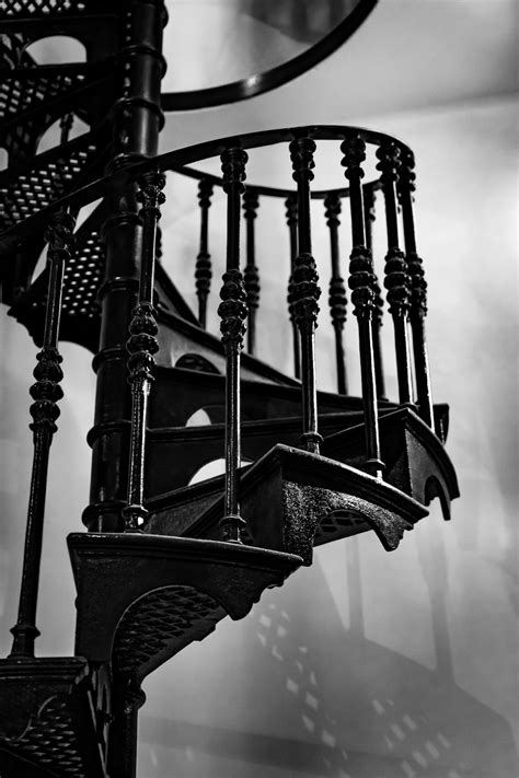 Black metal spiral staircase photo – Free State library victoria Image ...
