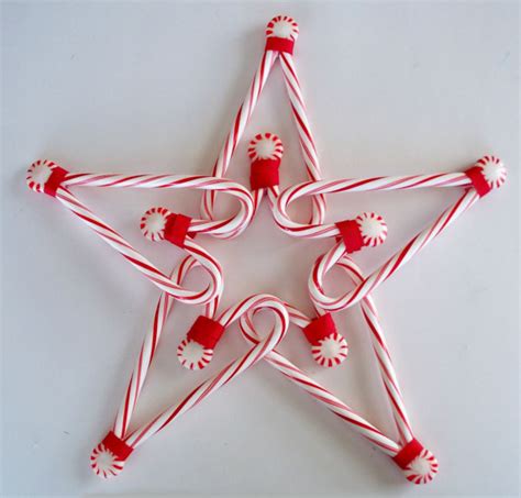 How to make a candy cane star Christmas decoration – Recycled Crafts