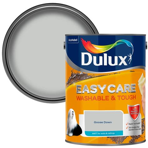 Dulux Easycare Matt Paint 5L - Goose Down | Paint - B&M