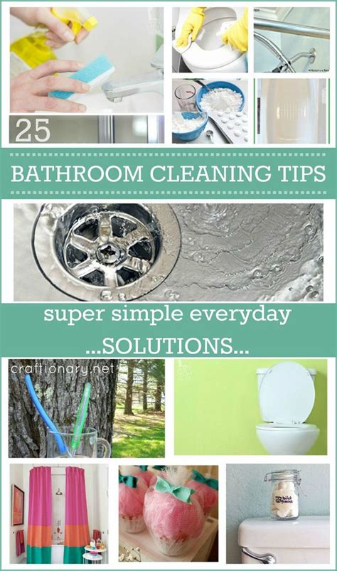 25 Everyday Bathroom Cleaning Tips - Craftionary