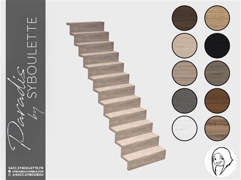 Sims 4 - Paradis - Escaleras minimalistas de Syboubou: esta es una ...