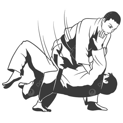 Judo Sport Vector Hd Images, Judo Sport Vector, Sport Drawing, Sport ...