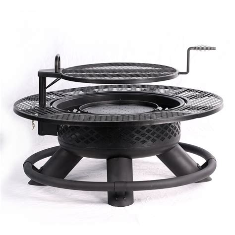 Big Horn 47.24-in W Black Steel Wood-Burning Fire Pit Lowes.com | Wood burning fires, Fire pit ...