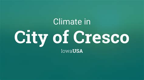 Climate & Weather Averages in City of Cresco, Iowa, USA