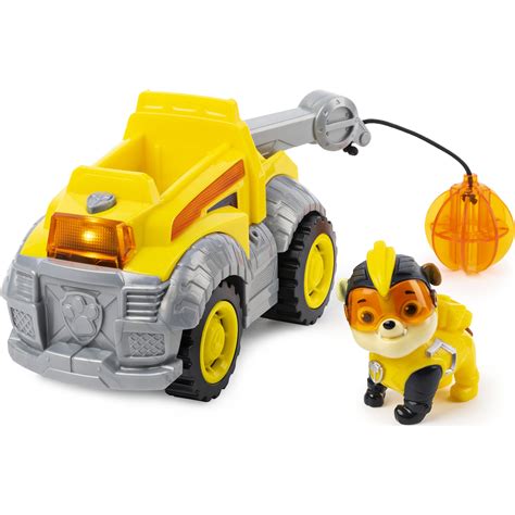 Buy Paw Patrol Mighty Pups Super PAWs Rubble’s Deluxe Vehicle with ...