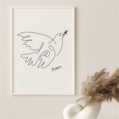 Picasso Dove of Peace Print Picasso Dove Wall Art Picasso - Etsy