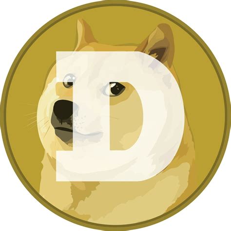 Dogecoin doge logo self adhesive vinyl sticker | Etsy