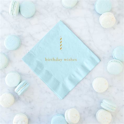 Birthday Wishes Napkins - Set of 20 – Tea and Becky