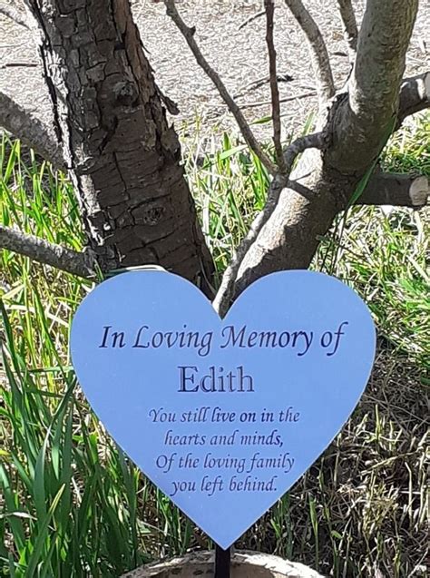 Large Garden Memorial Tree Dedication Plaque Tree Memorial Marker Grave ...