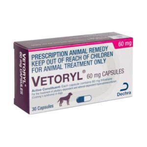 Vetoryl 60mg Capsules x 30 | Buy Online from Vet Post NZ | Fast Delivery