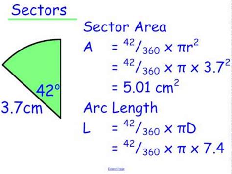 Circles Sector Area and Arc Length (GCSE Mathematics Shape) - YouTube