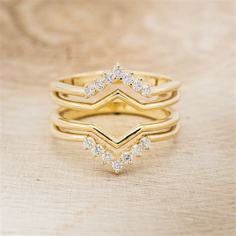 14K GOLD RING GUARD WITH DIAMOND ACCENTS – Staghead Designs