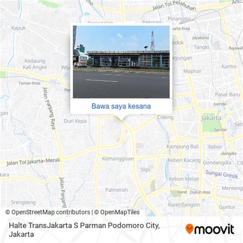 Cara ke Halte TransJakarta S Parman Podomoro City di Jakarta Barat menggunakan bis?