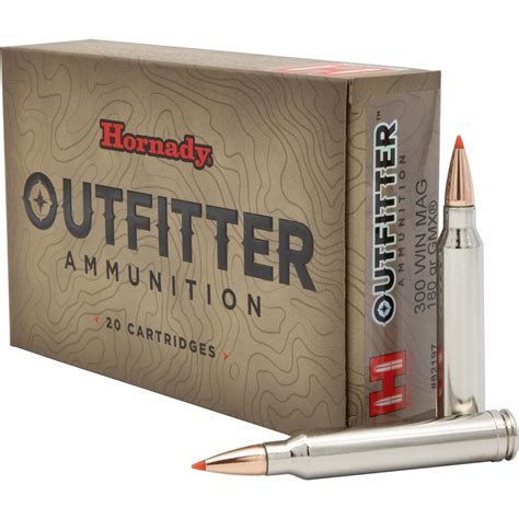 Hornady GMX Outfitter .300 Winchester Magnum 180-Grain Rifle Ammunition 500rds - gunsammoonlinestore