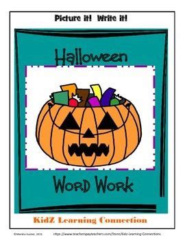 Literacy Skills: Halloween Word Work Book | Halloween word work ...