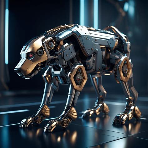 Futuristic robot dog - AI Generated Artwork - NightCafe Creator