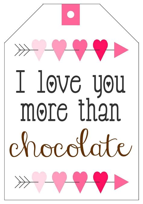 Chocolate Lover's Valentine's Gift Baskets with Printable Tag ...