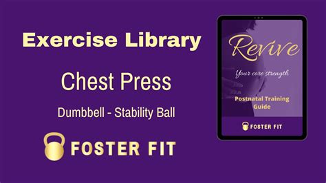 Chest Press - Dumbbell - Stability Ball - Postnatal Exercises - YouTube
