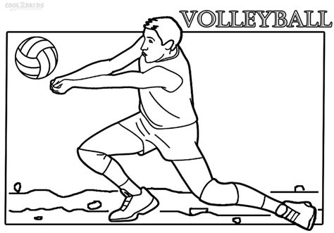 Volleyball Coloring Pages