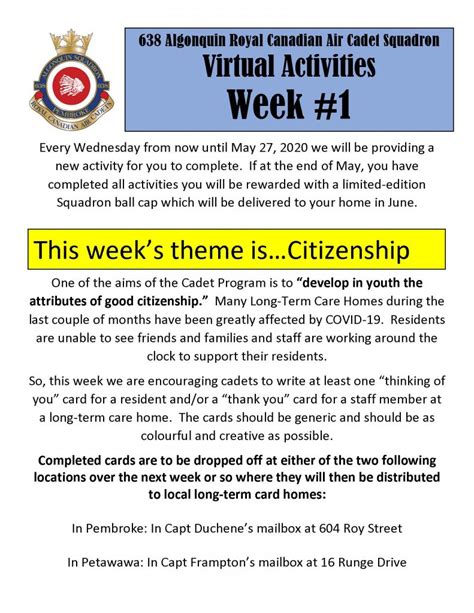 Virtual Activities - Week #1 "Citizenship" - 638aircadets