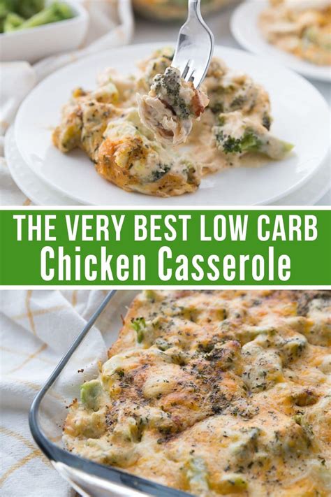 Low Carb Chicken Casserole {keto friendly} - Kasey Trenum