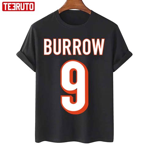 Number 9 Joe Burrow Jersey Number Graphic Unisex Sweatshirt - Teeruto