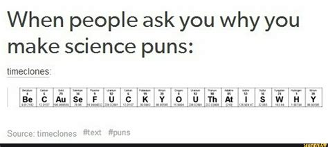 Humor Periodic Table Science Jokes