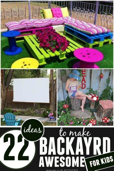 DIY Backyard Ideas For Kids - 22 Easy and Cheap Ideas - Playtivities