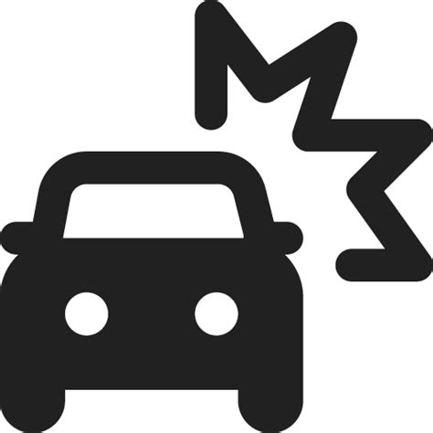 Car collision icon svg png free download