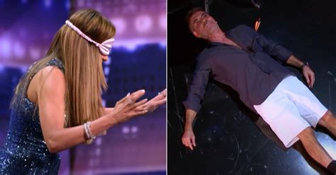 Simon Cowell Plays Shocking Crossbow Prank On America's Got Talent Co ...