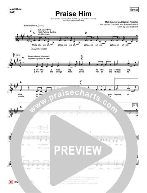 Praise Him Sheet Music PDF (Hillsong Worship) - PraiseCharts