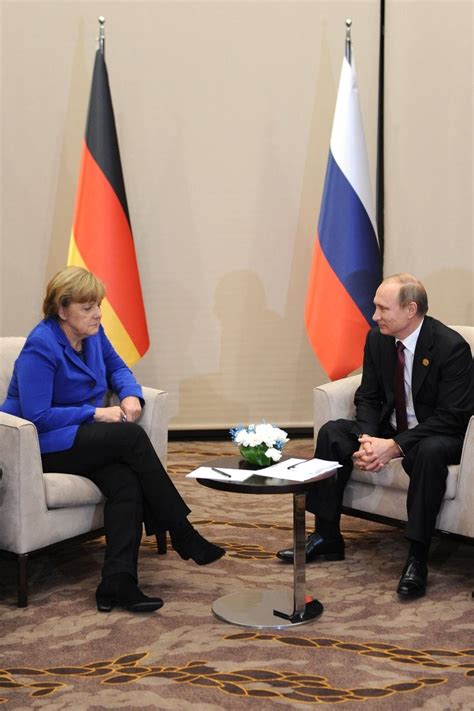 Meeting with Chancellor of Germany Angela Merkel • President of Russia