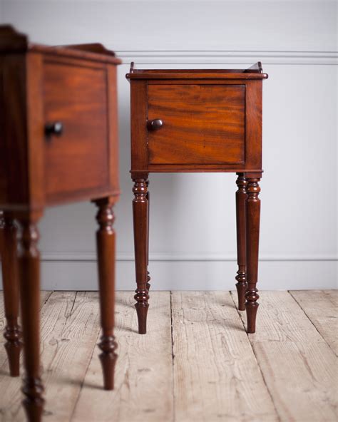 Pair of antique bedside tables, pot cupboard, antique bedside cupboards, nightstand - Bedside ...