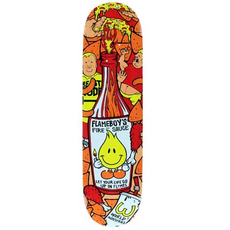 World Industries Flameboy Firesauce Deck 8.1" x 31.8" RED - CalStreets BoarderLabs