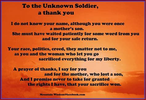 Unknown Soldier Quotes. QuotesGram