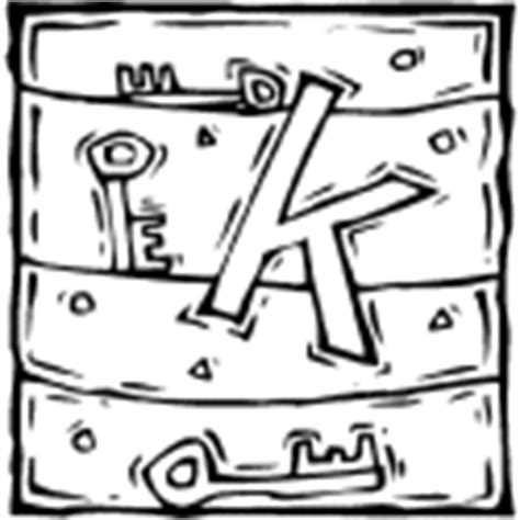 Letter K » Alphabet Coloring