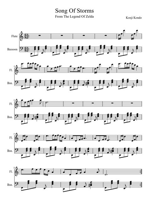 Song Of Storms sheet music download free in PDF or MIDI