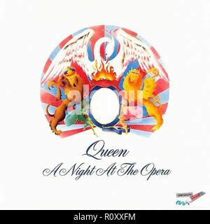 Cover of vinyl album A Night at the Opera by Queen Stock Photo - Alamy