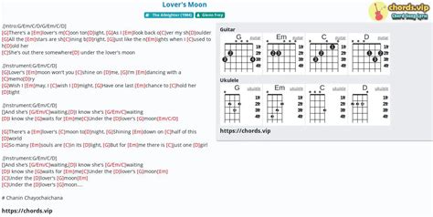 Hợp âm: Lover's Moon - Glenn Frey - cảm âm, tab guitar, ukulele - lời ...