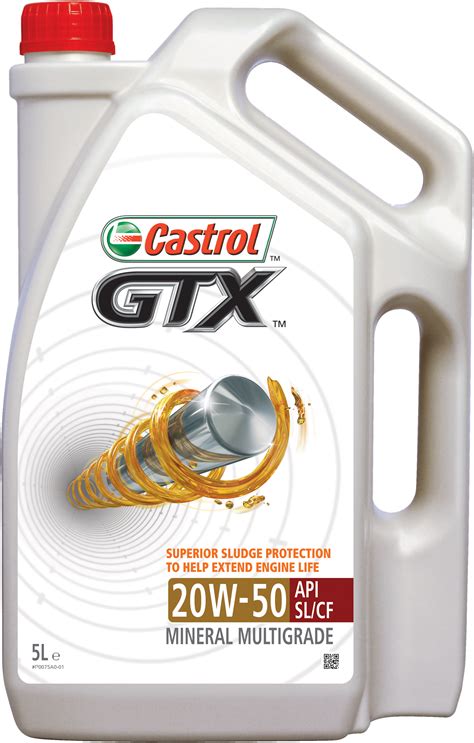 Download Castrol Gtx 20w-50 - Castrol Petrol Engine Oil | Transparent PNG Download | SeekPNG