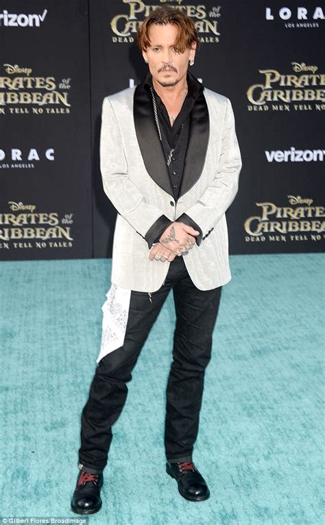 Johnny Depp at Dead Men Tell No Tales Hollywood premiere | Daily Mail ...