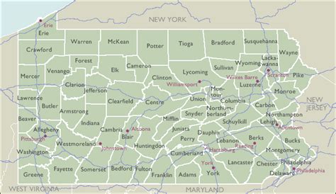 County Zip Code Maps of Pennsylvania - DeliveryMaps