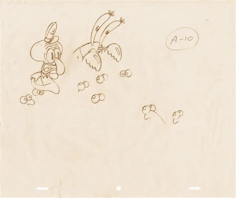 SPONGEBOB SQUAREPANTS PILOT EPISODE 3 sequenced production drawings for ...