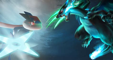 Ash-Greninja vs Mega Charizard x Pokemon Charizard, Dragon Pokemon, Sun Pokemon, Pokemon Ash ...