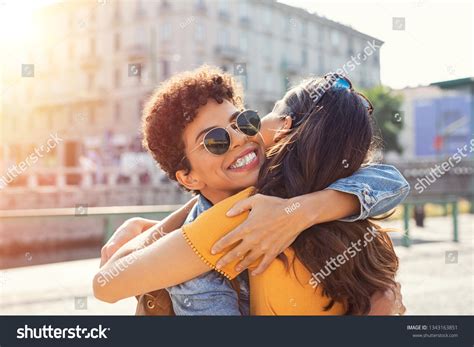 Hugging friends Images, Stock Photos & Vectors | Shutterstock