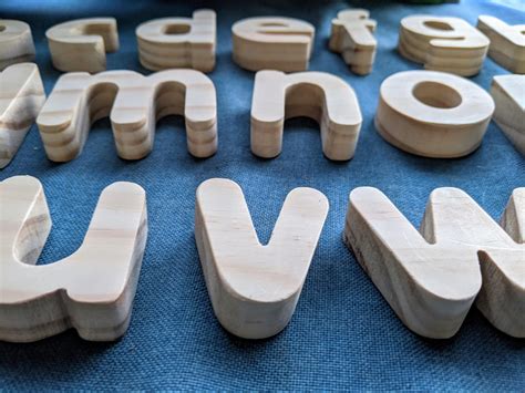 Wooden Alphabet Letter Set | Cygnet CNC Designs