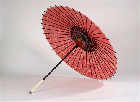 Decorative Maigasa Parasol from Kyoto Red